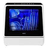 HAVA Countertop Dishwasher, 6 Programs Portable Dishwashers with 5L Built-in Water Tank, No Hookup Needed, Baby Care & Air-Drying Function for Apartments and RVs