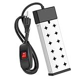 Immersion Water Heater Electric, Fast Heating Portable Water Heater with 304 Stainless Steel, Anti Dry Burn Protection and Adjustable Thermostat, Fast Heating for Bathtubs, Buckets, 120V