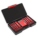 Setup Tools Height Gauge Set, 15pcs Precision Aluminum Setup Bar for Router and Table Saw Accessories Woodworking, Set Up Bars Include White Engraved Size Markings, Each has Different Thickness