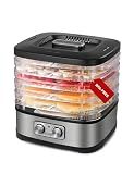 Commercial Chef Food Dehydrator, 5 BPA-Free 10” x 9.25” Trays, CHD200S