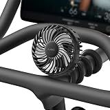 A2C 4.7" Big Treadmill Fan for Peloton Bike Bike+ or Tread, 4000mAh Battery