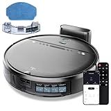 Robot Vacuum and Mop, 2-in-1 Robotic Vacuums Cleaner with Smart Max Strong Suction, WiFi/App/Alexa Voice Control, Obstacle Avoidance, for Pet Hair, Carpets and More