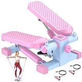 HCOIW Mini Stepper for Exercise at Home,Stair Stepper with Resistance Bands