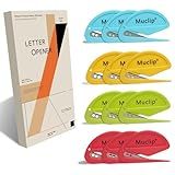 MUCLIP 12 Pack Letter Opener Envelope Slitter - Ergonomic ABS Grip, Hidden Stainless Steel Blade,Fast Opener for Envelope,Letter,Mail,Package,Ideal for Office,Home,Business (Boxed)