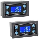 DROK Signal Generator 2pcs, DC 3.3-30V Function Generator 5-30mA LCD Display PWM Pulse Frequency Duty Cycle Rectangular Wave Square Wave Signal Generator