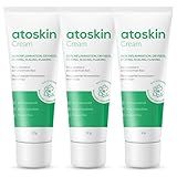 HVSun Atoskin Eczema Cream, Soothing Cream for Itchy Skin, Eczema Rash and Dermatitis Irritation, Gentle Hydrating Skin Care Treatment with Shea Butter and Sweet Almond Oil (Set 3)