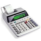 Sharp EL-1801V Ink Printing Calculator, 12-Digit LCD, AC Powered, Off-White, Ideal for Business & Office Use, Easy-to-Read Display & Durable Design