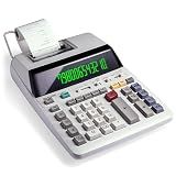 Sharp EL-1801V Ink Printing Calculator, 12-Digit LCD, AC Powered, Off-White, Ideal for Business & Office Use, Easy-to-Read Display & Durable Design
