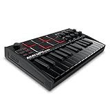 Akai Professional MPK Mini MK3 - 25 Key USB MIDI Keyboard Controller With 8 Backlit Drum Pads, 8 Knobs, Music Production Software and Native Instruments Sound Package (NKS Integration), Black