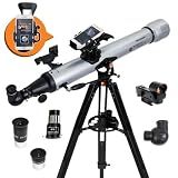 Celestron StarSense Explorer LT 80AZ Smartphone Guided Refractor Telescope | Smartphone App Sky Navigation, Lightweight Manual Refractor Telescope, Perfect First Telescope, Great for Kids & Families