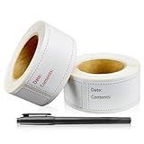 JIEHENG 350Pcs Removable Freezer Labels for Food Storage,1x3 inch Stickers,Refrigerator Freezer Label Easy Removable,2 Color Food Labels for Containers (350)