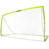 Franklin Sports Blackhawk Backyard Soccer Goal - Portable Kids Soccer Net - Pop Up Folding Indoor + Outdoor Goals - 12' x 6' - Optic Yellow