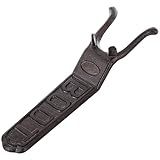 MyGift Boot Remover for Cowboy Boots, Heavy Duty Cast Iron Boot Jack, Rustic Vintage Metal Shoe Puller Hook Helper Tool for Taking Off Boots, Embossed Boot Label