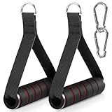 Citufuol 2 Pack Upgraded Exercise Handles, Gym Handle Equipment for Cable Machine Attachments, Strength Training Workout, Pilates, Home Gym, Resistance Bands, Heavy Duty Workout Accessories