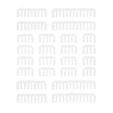 FormulaMod Cable Comb Kit for Power Cable,Sleeve Management Tools Wire Organizer Comb Includes 4x24 P+4x16P+12x8P+4x6P Computer Case Water Cooling Cable Organizer(Clear)