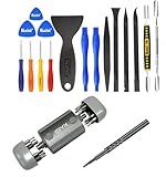 Kaisi Professional Electronics Opening Pry Tool Repair Kit + 28-in-1 Small Precision Screwdriver Set for Phone, Computer, Ring Doorbell, Laptop, Macbook, Game Console, Eyeglass, PS5 PS4,and More