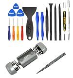 Kaisi Professional Electronics Opening Pry Tool Repair Kit + 28-in-1 Small Precision Screwdriver Set for Phone, Computer, Ring Doorbell, Laptop, Macbook, Game Console, Eyeglass, PS5 PS4,and More