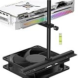 GPU Support Bracket, Graphics Card Support, GPU Bracket Brace, Video Card Sag Holder Bracket, GPU Stand, Adjustable Anti Sag GPU Stand for Fan Aluminum 129mm