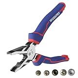 WORKPRO 8" Linesman PRO Screw Extractor Pliers(Combination Pliers) with Unique Non-slip Jaws, Stripped Screw Remover Tool, Lineman Plier for Quickly Removal of Damaged or Rusted Fasteners