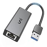Uni USB 3.0 to Ethernet Adapter for Nintendo Switch, Gigabit RJ45 Network LAN Compatible With Chrome OS, Windows 8/7/XP/10, MacOS, Linux, and More