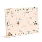 Bliss Collections Daily Planning Pad, To Do List Notebook - Beautiful - Undated Tear-Off Sheets Notepad - Day or Work Calendar, Organizer, Scheduler for Goals, Tasks, Ideas - 8.5" x 11", 50 Sheets