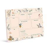 Bliss Collections Daily Planning Pad, To Do List Notebook - Beautiful - Undated Tear-Off Sheets Notepad - Day or Work Calendar, Organizer, Scheduler for Goals, Tasks, Ideas - 8.5" x 11", 50 Sheets