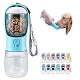 Cibaabo Dog Water Bottle with Food Container, Travel Puppy Water Bowl, Portable Pet Dispenser, Dog Gift Stuff Accessories Items, Puppy Essentials Necessities for Yorkie Cat Walking and Hiking