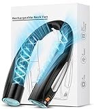 Hionly AI Neck Fan, 6 Speeds Adjustable Portable Personal Fan Rechargeable, Faster Cooling Wearable Fan, Ultra Quiet for Home, Office, Travel, Outdoor