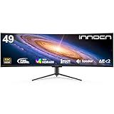 INNOCN 49" Curved Monitor Ultrawide Gaming 5K2K 120Hz 32:9 QHD 5120 x 1440P Computer Monitor, R1800, 99% sRGB, HDR400, USB Type C, DisplayPort, HDMI, Built-in Speakers, Height/Tilt Adjustable - 49C1R