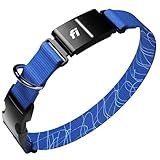 New Fi Series 3+ Smart Dog Tracker Collar [6 Month Membership Included] GPS Tracker for Dogs with Health & Behavior Monitoring, Escape Alerts, Waterproof, LED, Apple Watch Compatible (Blue, Large)