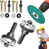 Conversion Angle Grinder Adapter for Drill, Electric Drill to Grinder Attachment, Metal Cutting Polishing Sanding Tool Adapter Kit, Portable Power Drill Accessory for DIY and Workshop Use (2Set)