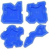 Silicone Caulking Tools Kit,Sealant Grout Finishing Tool for Bathroom,Kitchen,Floor,Window,Sink Joint,Frames Seal(4Pcs)