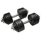 CAP Barbell 52.5-Pound Adjustable Dumbbell Weight (Pair), chrome finish