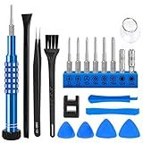 GISVAR Repair Tool Kit for Nintendo Xbox Switch PS3 PS4 PS5 Controller, 21PCS with Y2,T6H,T8H,T10H, Ph00,PH000, Torx Security Screwdriver with G3.8 G4.5, Cleaning Tool bag for Controller and Console