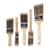 Pro Grade Paint Brushes, Paint Brush Set for Walls, Trim & Stain, 5-Piece