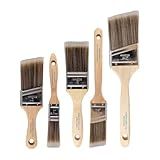 Pro Grade Paint Brushes, Paint Brush Set for Walls, Trim & Stain, 5-Piece