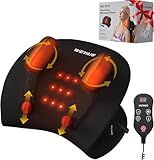 weyais Neck Massager Pillow, Neck and Shoulder Relaxer with Heat, 3 Modes and Strengths, Neck Massager for Pain Relief Deep Tissue, Remote Control, Gift for Women Men Parents Christmas,Black