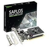 SAPLOS GT 730 4GB Graphics Card, Dual HDMI, DisplayPort, VGA, DDR3 64-bit, Low Profile Video Card PC, DirectX 12, Computer GPU, Low Power, PCI Express x8