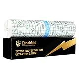 Tattoo Aftercare Bandage Roll, 10" x 11 Yds (33 Ft) Professional Large Wide Roll, Waterproof Transparent Film for Tattoo Healing, Breathable Protective Bandage for Artists