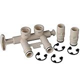 7345388 - Water Softener Bypass Valve Assembly Kit with (2) Adapters, (4) Clips, and (4) O-rings