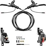 DYISLAND LD-210S Hydraulic Disc Brakes Set，2-PIN/Power-Off Hydraulic Brake kit for Electric Scooter/E-Scooter(L-R Brakes（Black）)