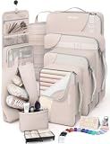 8 Set Packing Cubes for Travel, Gifts for Women Mom,Anti-Tearing Suitcase Organizer for Luggage with Shoe & Hanging Toiletry Bag,OlarHike Vacation Essentials & Accessories for Cruise Ship
