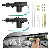2PCS Motorized Door Lock Actuator with Tool Set,2 Wire 12V Door Actuator of Car Unlock Kit,Universal Car Accessories Power Door Lock Actuator Fits Most Vehicles Door