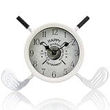 Retirement Gifts for Men Women 2025 Happy Retirement Golf Clubs Desk Clock Cool Desk Accessories Golf Gifts for Men Gifts Retired Friends Coworker Boss Leader Teacher Silent Non-Ticking
