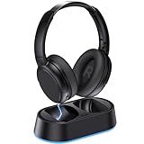 Swiitech Wireless Headphones for TV Watching, TV Headphones with Transmitter Charging Base, Bluetooth V5.3, No Lip-Sync Delay, Clear Voice, Plug & Play, Comfortable, Gifts for Elderly/Seniors