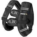APEXUP 15lbs Weighted Vest Men Women, Weight Vest for Women Workout Equipment for Strength Training Running (Black)