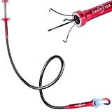 Bendable Flexible Magnetic Pickup Tool, 24'' Four Claw Grabber Tool, Accurate Pick Up In Narrow Space for Engine Bay/Home Sink/Drain/Earring/Keys/Metal Objects (Magnetic orientation)
