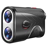 Golf Rangefinder with Slope, 1200 Yards Range Finder Golf, 7X Magnification Rangefinder with Flag Pole Locking Vibration, Rechargeable Range Finder with Magnet Stripe, Golf Accessories for Men