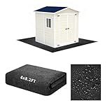 6 x 8.2FT Outdoor Storage Shed Floor Mat, Washable Garden Flooring Pad with Waterproof Bottom, Anti-Slip Patio Furniture Covering Dust Oil Mat for Shed, Tent, Carport, Storage Shed Not Included(Grey)