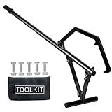 EELLAO 50.9inch Timberjack Log Lifter, Adjustable Log Roller Cant Hook, Heavy Duty Steel Logging Tools Log Jack for Rolling Logs Ups to 25" in Dia